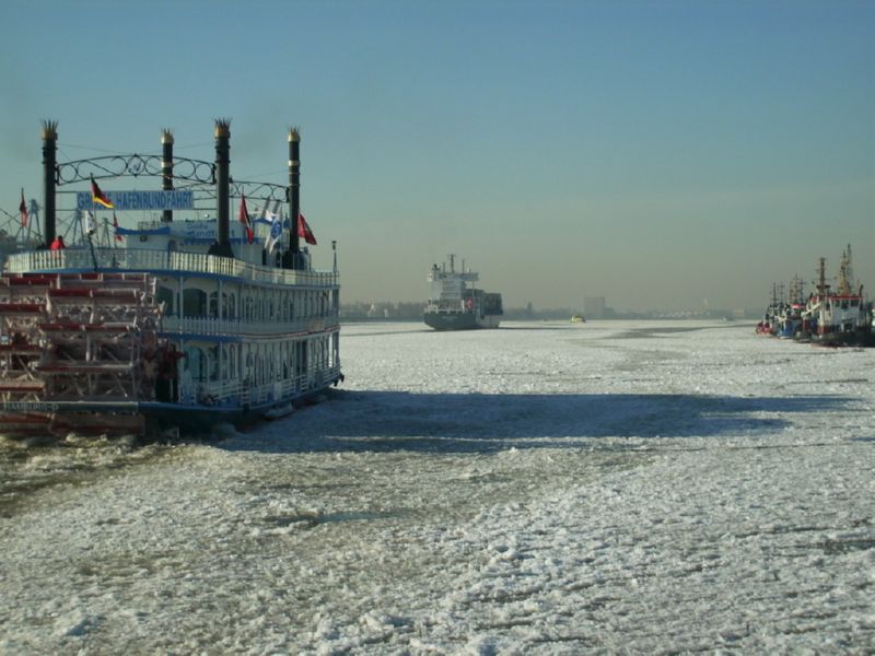 Große Hafenrundfahrt mit der Louisina Star - Winterbilder Hamburg