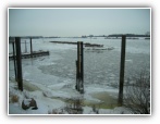 Hamburg Elbe Blick von der Elbterrasse des Zollenspiekers Faehrhaus