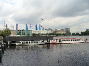 Die Binnenalster in Hamburg