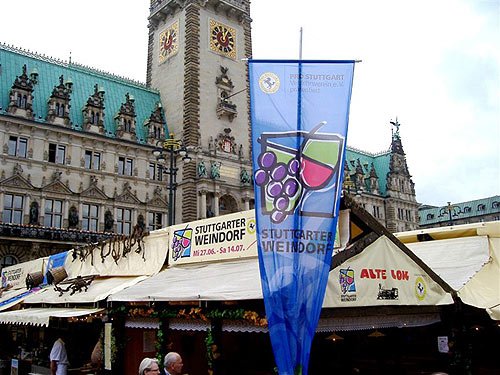 Hamburger Rathausmarkt - Stuttgarter Weinfest