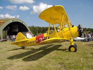 Altes Propeller Flugzeug der US-Navy