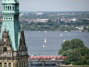 Die Alster in Hamburg