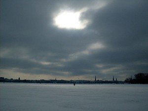 Alster Hamburg im Winter